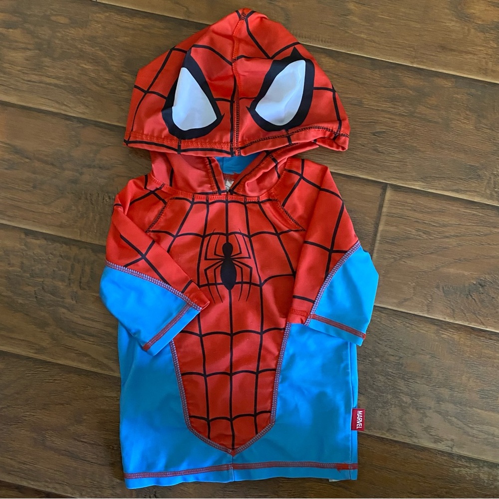 Marvel Spiderman sun shirt, swim shirt, rash guard